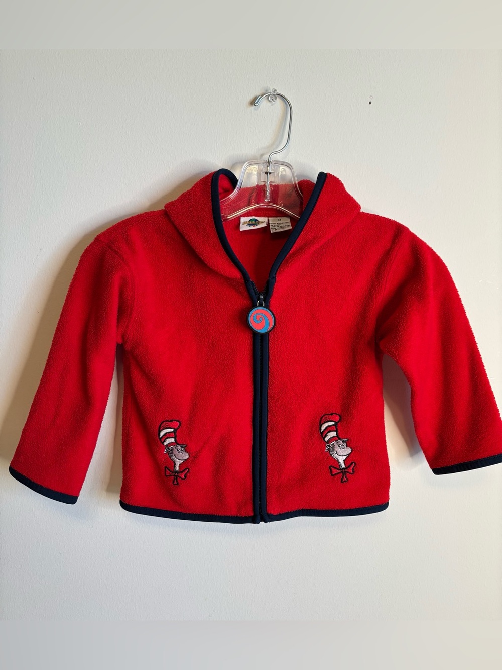 DR. SUESS THE CAT IN THE HAT FLEECE JACKET